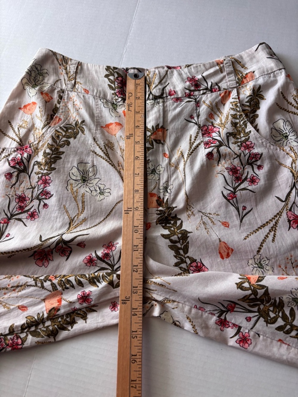 Free People Cream Floral Wide Leg Pants - Picture 8 of 14